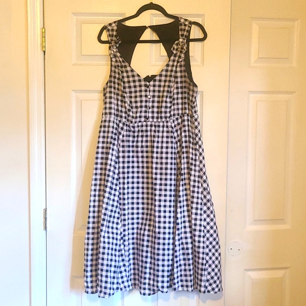Checkered Midi Dress, Torrid Size 1